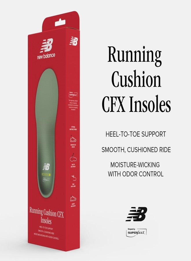 SUPERfeet New Balance Running Cushion CFX Shoe Inserts - Arch Support for Runners - Dual Comfort Foam - Unisex - 9.5-11 Men / 10.5-12 Women - Image 2